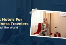What are the highest-rated hotels for business trips?